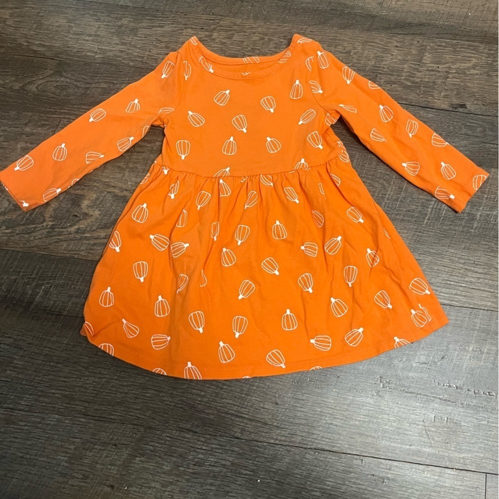 Toddler pumpkin dress